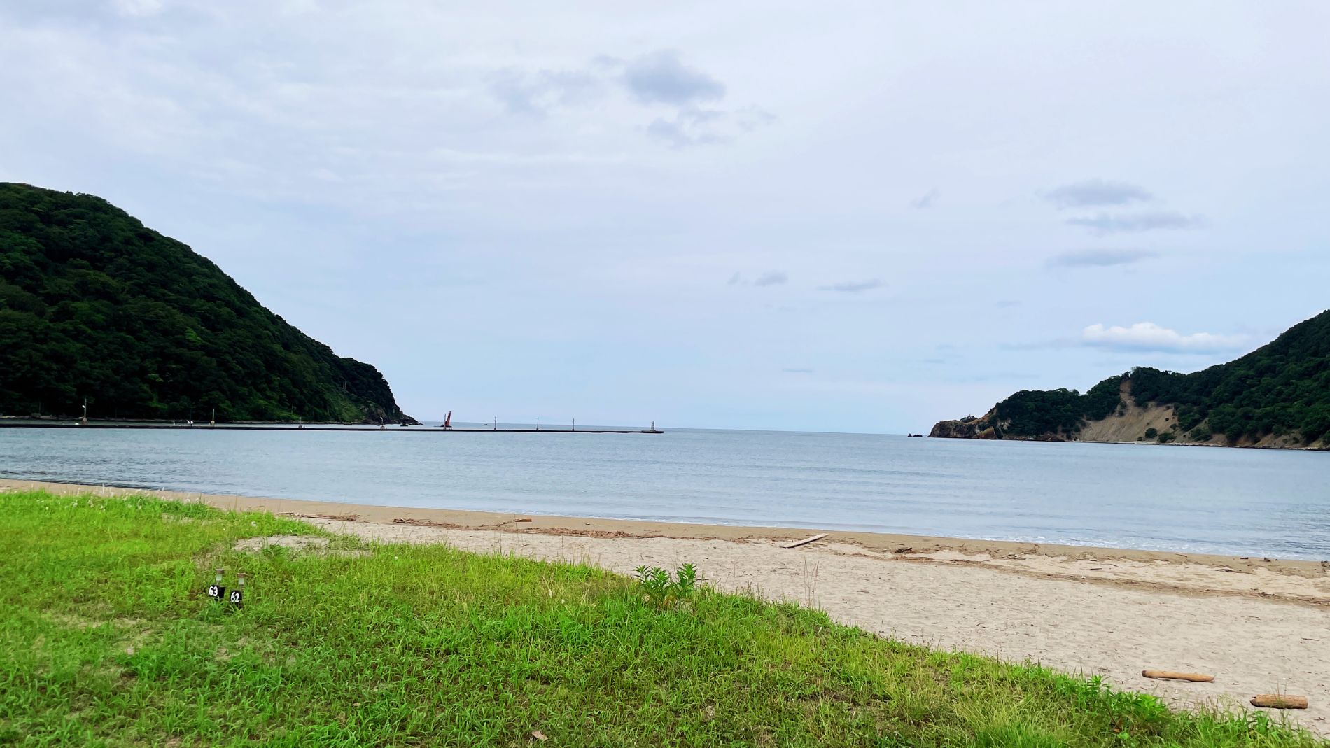 写真:兵庫：気比の浜海水浴場・キャンプ場